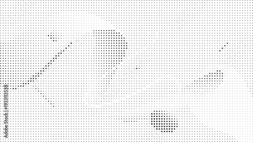 Scattered black star halftone shapes abstract background, Black star dotted scattered pattern on clean white backdrop