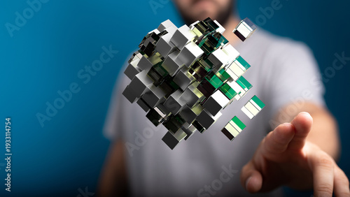 Abstract image of a person ...