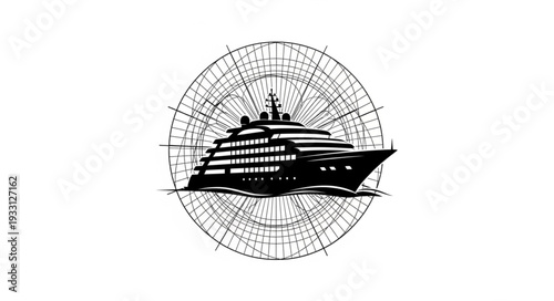 Elegant cruise ship sailing through the ocean, a symbol of luxury travel.