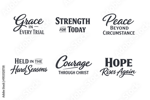 Inspirational christian phrases for motivation and hope
