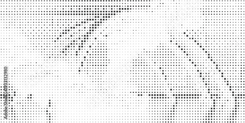 Black star halftone pattern with dense abstract areas, Black star dotted abstract background with contrast density