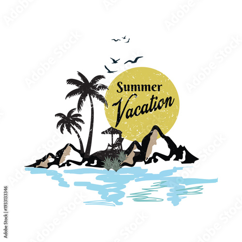 Wallpaper Mural Hello, summer typography t-shirt design
 Torontodigital.ca