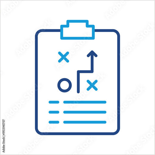 Planning icon illustration style collection