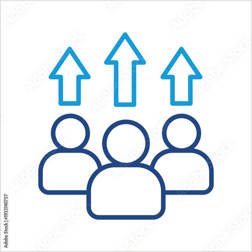 Resilience icon illustration style collection