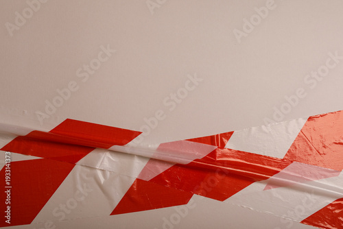 Abstract image of red and w...
