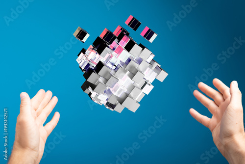 Abstract image showing hand...