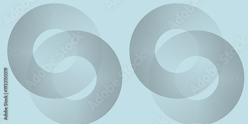 Modern abstract background. Shiny white gradient circle lines. Minimal geometric pattern. Simple graphic element. Futuristic concept. Suit for cover, poster, banner, brochure, flyer, header, website