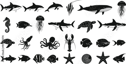 Black and white minimalist vector character set depicting various human emotions, mental health concepts, body language poses, psychological states, and diverse expressive physical gestures.