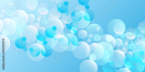 Modern geometric background gradient soft light blue bokeh for Graphic Business greeting holiday illustration light liquid