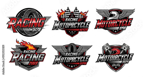 Motorcycle Racing Logos Collection - Dynamic Designs for Speed Enthusiasts.