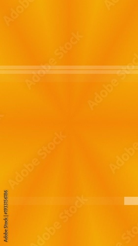 Abstract Orange Background with Radial Burst and Horizontal Lines.
