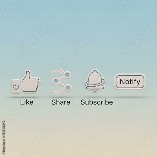 Social Media Icons for Engagement and Subscription.