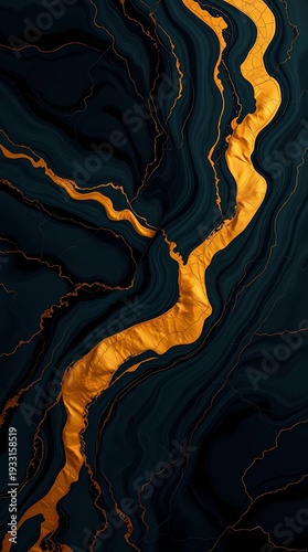 abstract background of the golden cracks