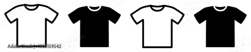 t shirt apparel icon set