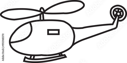 Simple Car Outline Vector Illustration for Kids Coloring Book Page and Preschool Transportation Educational Activities