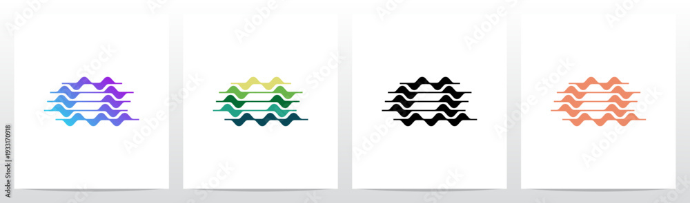 Obraz premium Curves Graph Chart Lines Wavy Abstract Shape Letter Initial Logo Design Q