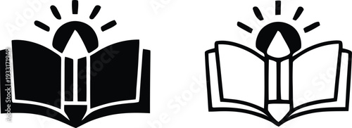 Colour Book Icon Set, Printable coloring worksheet Icon Set, coloring book page icon Set. Vector illustration !	
