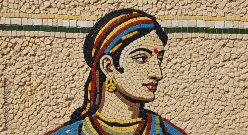 Traditional Indian Woman Po...