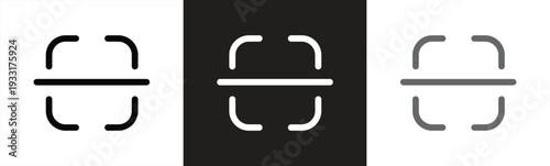 scan icon with simple design, vector illustration