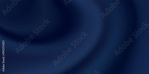 Abstract dark background. Silk satin fabric. Navy blue color. Elegant background with space for design. Soft wavy folds.