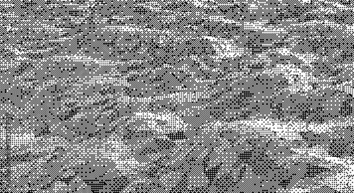 A modern vector graphic illustration of a person meditating in a minimalist environment dither