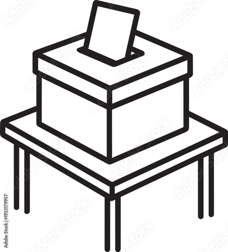 Human hand holding a pen and signing a document outline icon for legal enactment pledge