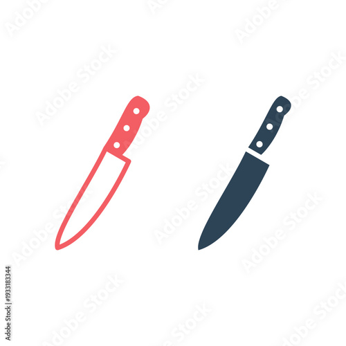 Knife icons set vector trendy design template.