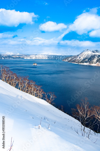 阿寒湖の冬景色