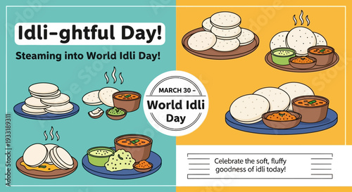Celebrate World Idli Day with steaming plates of soft fluffy idlis