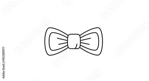 Simple Black and White Bow Tie.