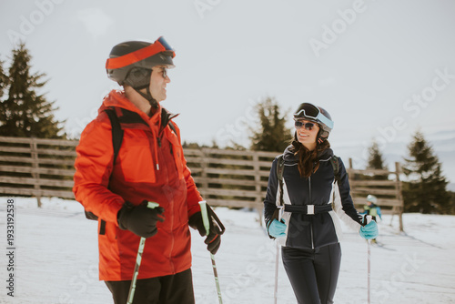 Group enjoys skiing and sno...