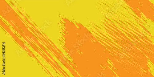 Design Retro comic yellow background raster gradient halftone modern yellow vector frame point vintage