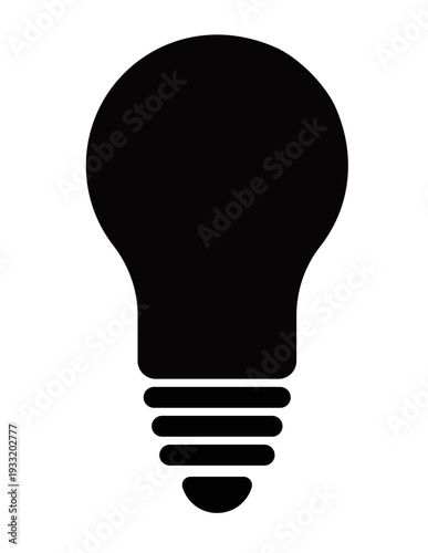 bulb icon vector file, illustration