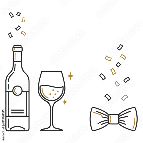 Minimalist vector graphic showing a file labeled as vector file isolated on transparent background, Vector, illustration