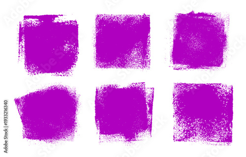 Square Grunge Smudge Background Vector Set