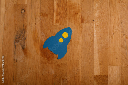 Creative shot of a blue roc...