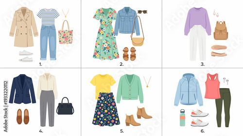 Six stylish outfit ideas for women in modern clothing