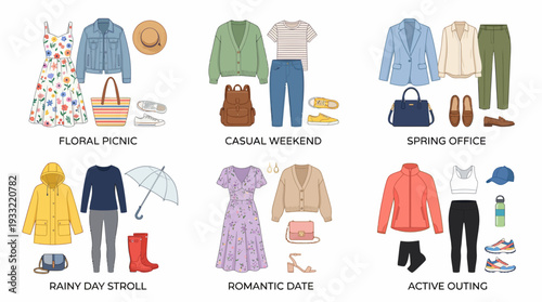 Fashionable outfit ideas for different occasions and lifestyles