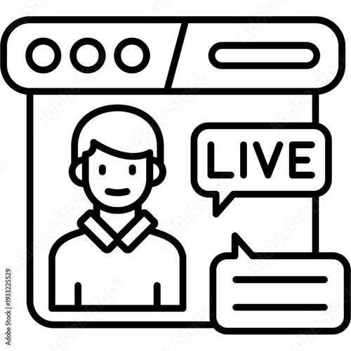 Leave live Outline Icon