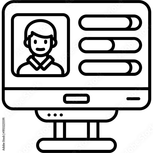 Create poll Outline Icon