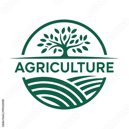 Agriculture Business Logo Design, Seeds and Harvest Symbol, Natural Food Branding, Organic Farming Identity, Agro Company Emblem Vector