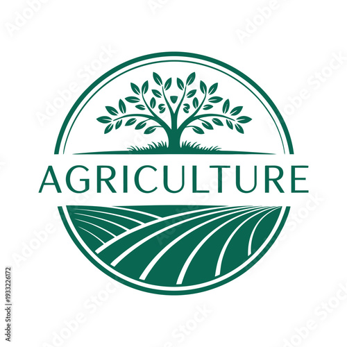 Agriculture Business Logo Design, Seeds, Harvest, Natural Food, Organic Farming, Agro Company Branding, Eco Farm Identity, Rural Market Symbol