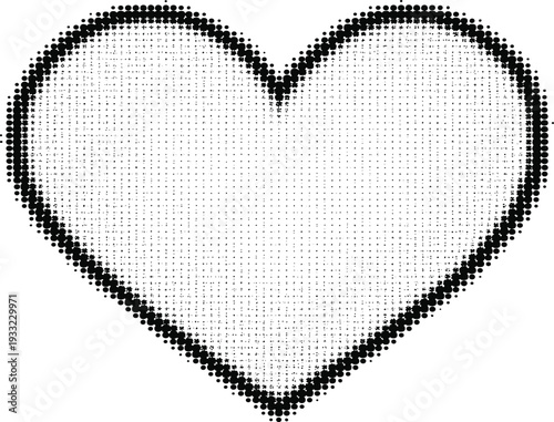 This title emphasizes the halftone technique, the heart shape, and the vector style, making it appealing to buyers looking for retro, comic-inspired, or graphic design assets.
