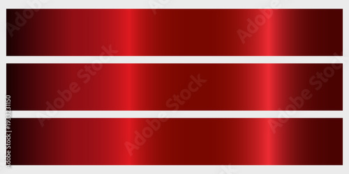 A set with red gradients. color palette for design, a collection of high-quality gradients. Metallic texture, shiny background..