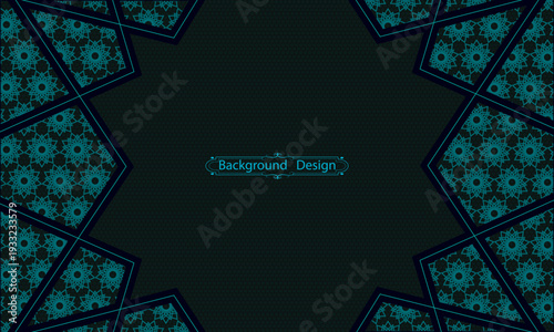 Realistic banner with free space for text | Modern festival background design with pattern on background | Elegant futuristic background design