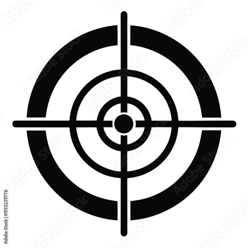 target on white background
