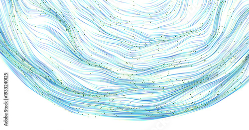 Abstract design of flowing ...