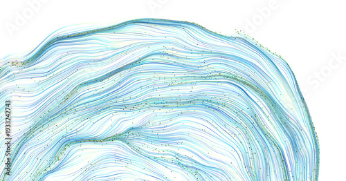 Abstract design with flowin...