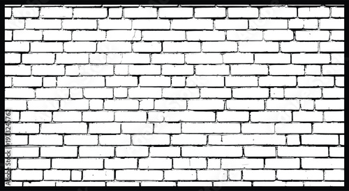 Black and white brick wall texture background