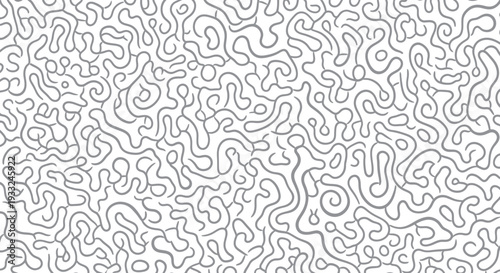Intricate black and white abstract line art pattern